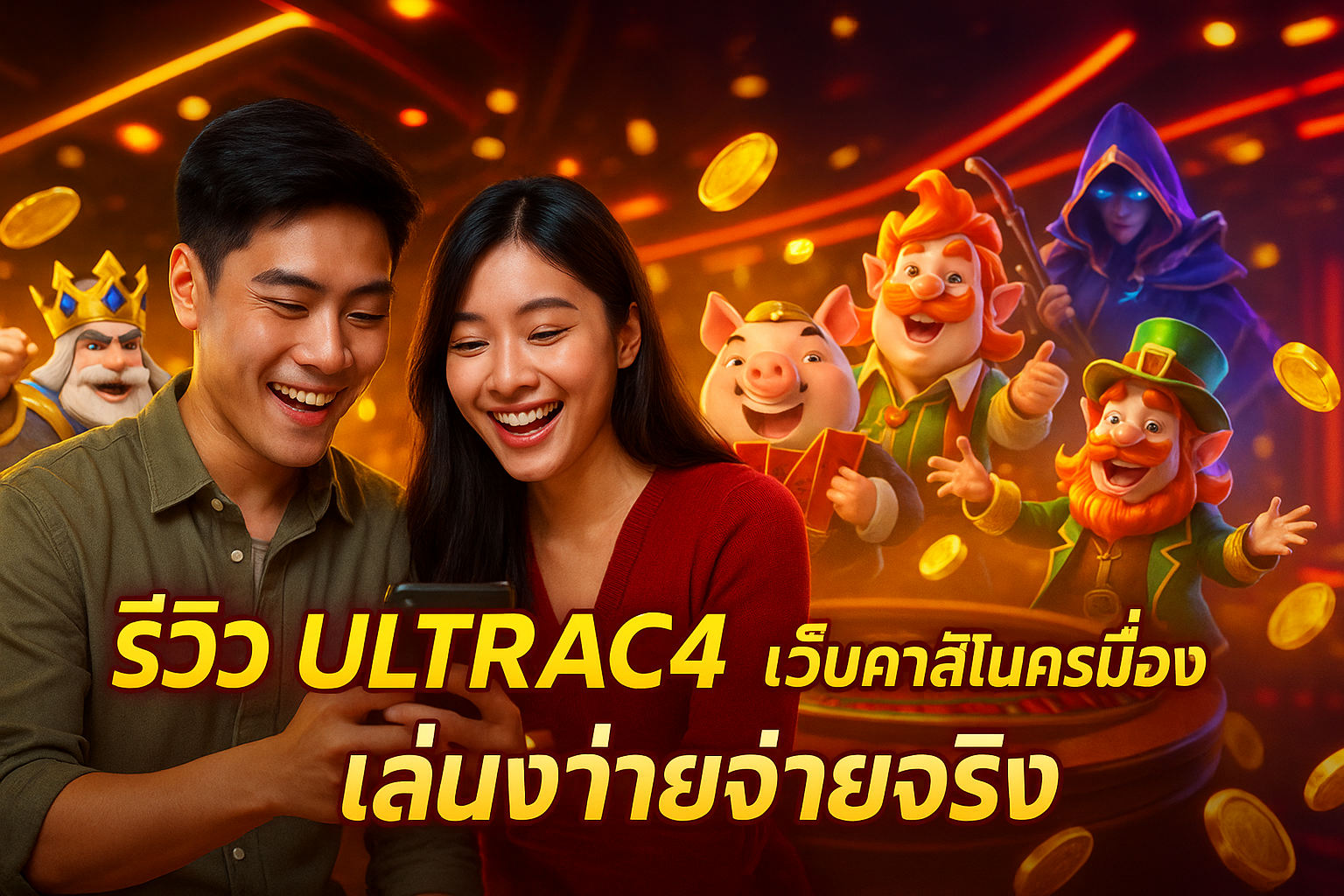 รีวิว ULTRAC4 เว็บคาสิโนครบเครื่อง เล่นง่ายจ่ายจริง