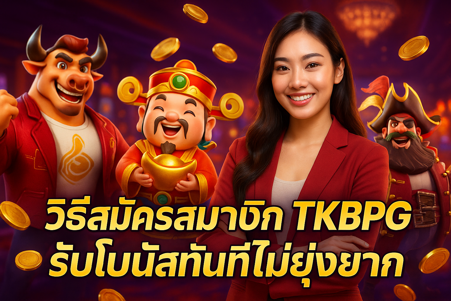 วิธีสมัครสมาชิก TKBPG รับโบนัสทันทีไม่ยุ่งยาก
